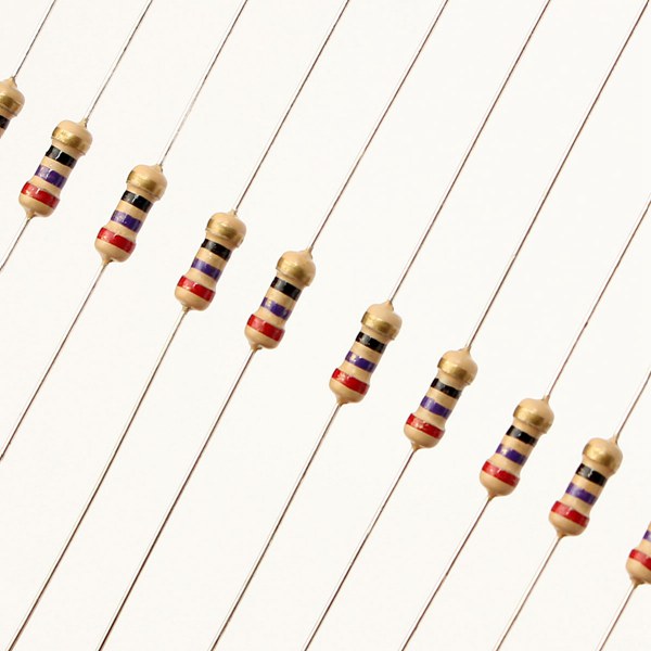 1500Pcs 1/4W 5% Carbon Film Resistor 75 Values Assorted Kit 1 ohm~10M ohm Range