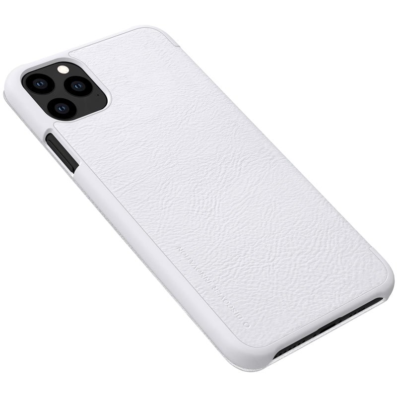 NILLKIN Flip Shockproof Card Slots Holder Full Cover PU Leather PC Protective Case for iPhone 11 Pro Max 6.5 inch