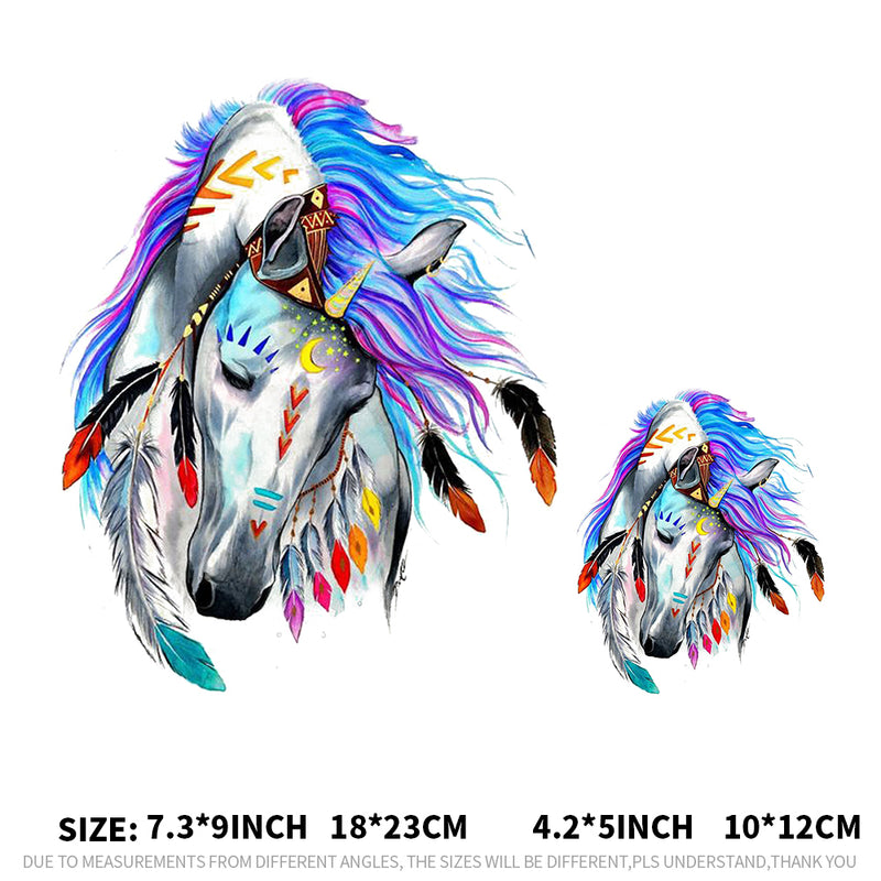 Ironing Transfers Patches Heat Press Stickers Horse Animal Patch DIY Appliques Decor Sticker