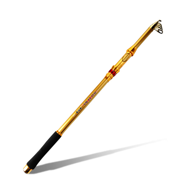ZANLURE 2.1-3.6m Carbon Fiber Telescopic Fishing Rod Portable Spinning Pole Fishing Tools