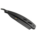 Stainless Steel Handle Straight Edge Barber Razor Folding Shaving Knife&10 Blade