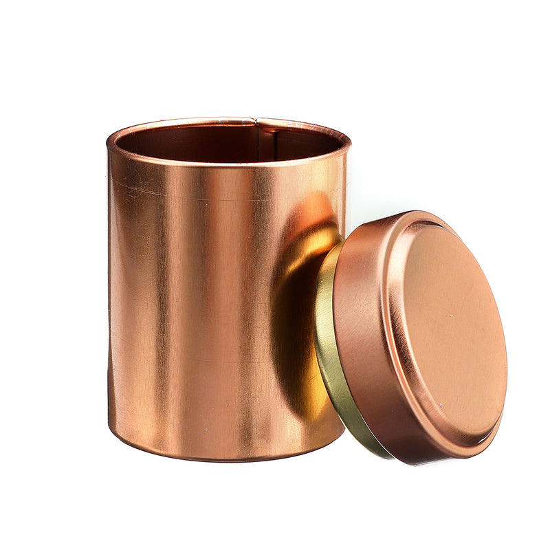 Mini Round Pocket Tea Tin Metal Canisters Container Sugar Coffee Storage Box Jar Parts Storage Box