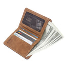 Men Canvas Slim Billfold Wallet Clutch Handbag Credit Card Purse Holder