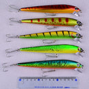 ZANLURE 5Pcs 17.6cm 30g Minnow Bionic Bait Hard Plastic Bait Fishing Lure With 2 Hooks