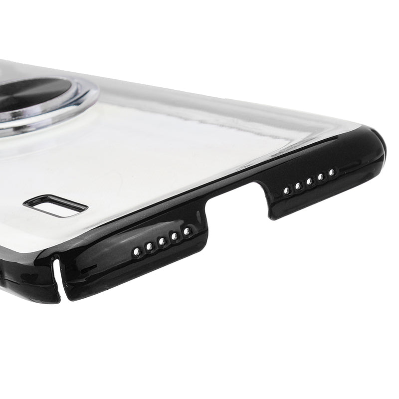 Bakeey Plating Transparent Ultra-thin with Finger Ring Holder Shockproof PC Protective Case for Xiaomi Mi9 Mi 9 Lite / Xiaomi Mi CC9