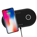 Qi Wireless Charger Fast Charging Dual Charging Pad Phone Holder For iPhone Samsung Huawei Xiaomi