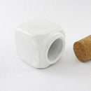 Manicure Tool Mini 10ml Ceramic Glass Dappen Dish Bottle Acrylic Liquid Glitter Powder Bowl Cup Container With Wood Lid
