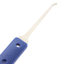 9pcs Blue Handle Unlocking Lock Pick Set Key Extractor Tool with Transparent Practice Padlock