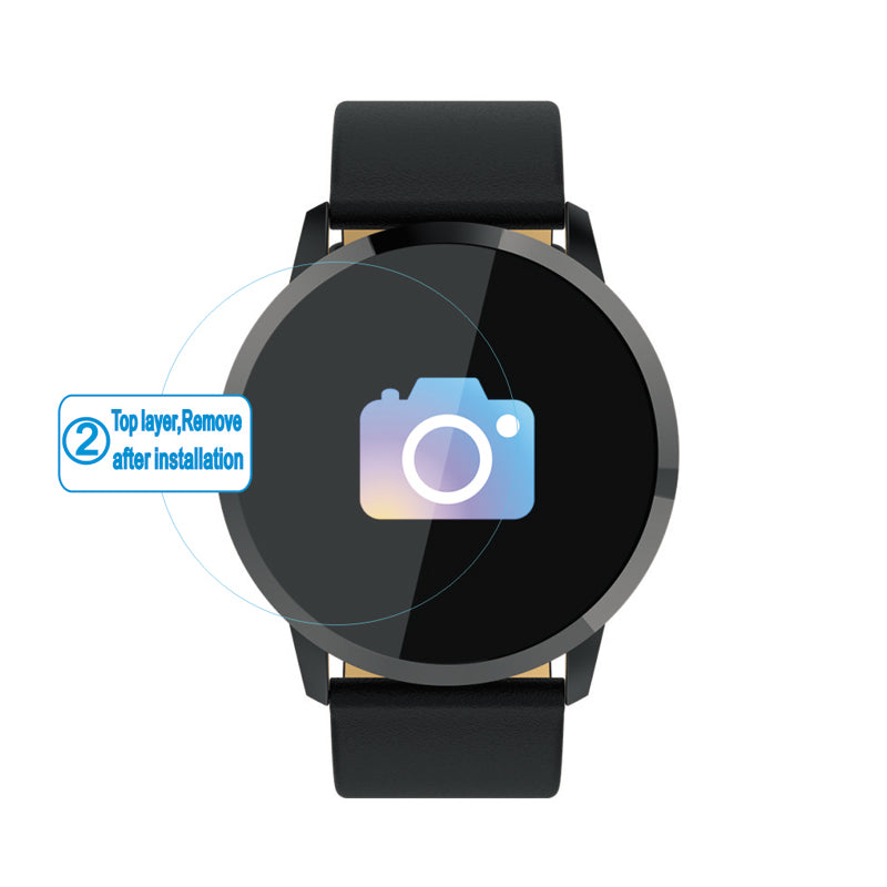 Newwear HD Ultra Clear Glass Protective Film Screen Protector for Q8 Smart Watch
