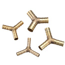 4pcs Pagoda Adapter Brass Barb Y Shape 3 Ways Pipes Fitting 6/8/10/12mm Pneumatic Component Hose Coupler