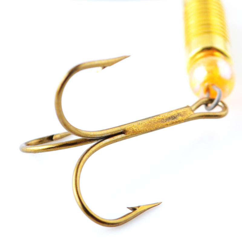 Double Spoon Sequins Bass Lure Bait Minnow Fishing Lure Triple Hook with Hook