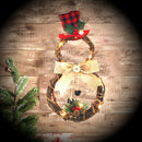 Christmas LED Wreath Garland Ornament Hanging Xmas Party Door Wall Home Decorations