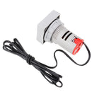 10pcs Mini Crystal Film Square Red LED Digital Thermometer Signal Light AC 50-380V 220V Temperature Meter Indicator Range -20-200 with 1m Sensor