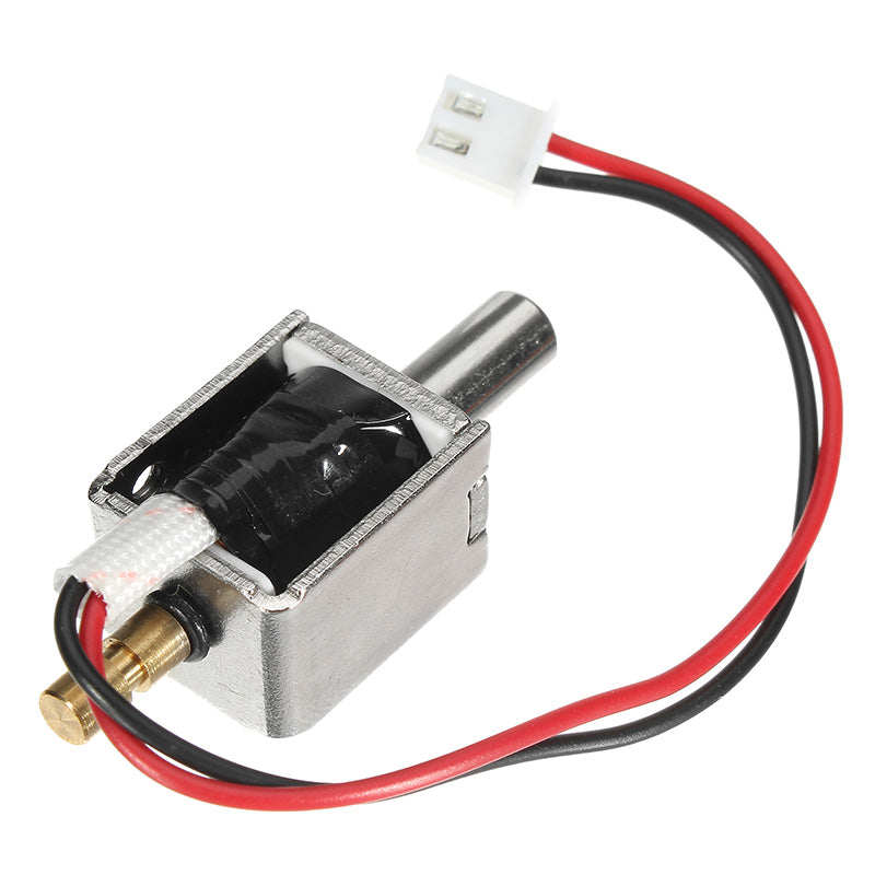12V DC 0.43A Mini Electric Bolt Lock Push Pull Cylindrical Solenoid Lock 5mm Stroke