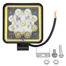 10V-30V 12V 100W LED Work Light 6500K with Aperture Driving Fog Lamp Off-road Roof Engineering Car Motorcycle SUV