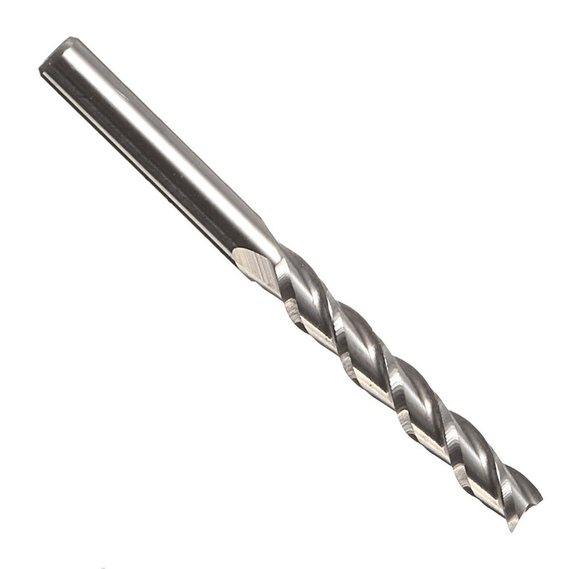 3pcs 1/8 Inch Shank Milling Cutter 3 Flute Router CNC Drill Bit End Mill for Acrylic Wood