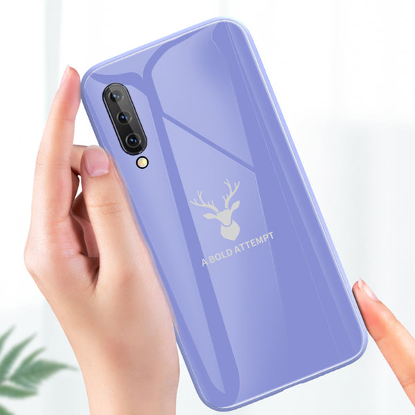 Bakeey Tempered Glass + Soft Liquid Silicone Back Cover Protective Case For Xiaomi Mi A3 / Xiaomi CC9e