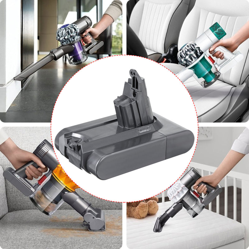 Upgrade 3 Light 21.6V 3500/4000mAh 86.4Wh Li-ion Rechargeable Battery Pack For Dyson Battery Replacement