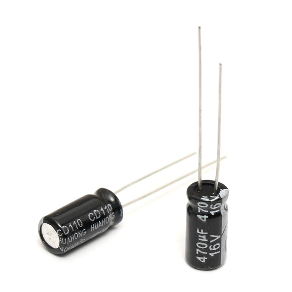 600pcs 12 Value 1uF~470uF Electrolytic Capacitor Assortment Kit 50pcs Each Value