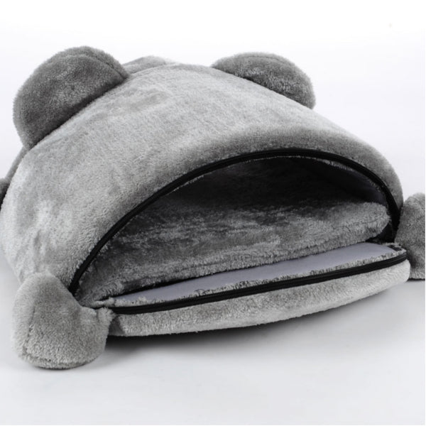 Pet Supplies Cozy Cat Cave House Cartoon Pet Tent Bed Cat Sleeping Coushion Pad Kennel