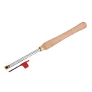 Drillpro Wood Turning Tool Wood Handle with Titanium Coated Wood Carbide Insert Cutter Round Shank Woodworking Tool