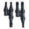 MC4 T-Type Three-Way Parallel Adapter Connector 2 IN1 Solar Photovoltaic Connector