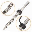 3/8 Inch 9.5mm Replacement Twist Step Drill with Stop Collar for Manual Pocket Hole Jig