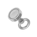 Effetool 20mm 9kg Neodymium Recovery Magnet Metal Detector Eyebolt Circular Ring Magnet