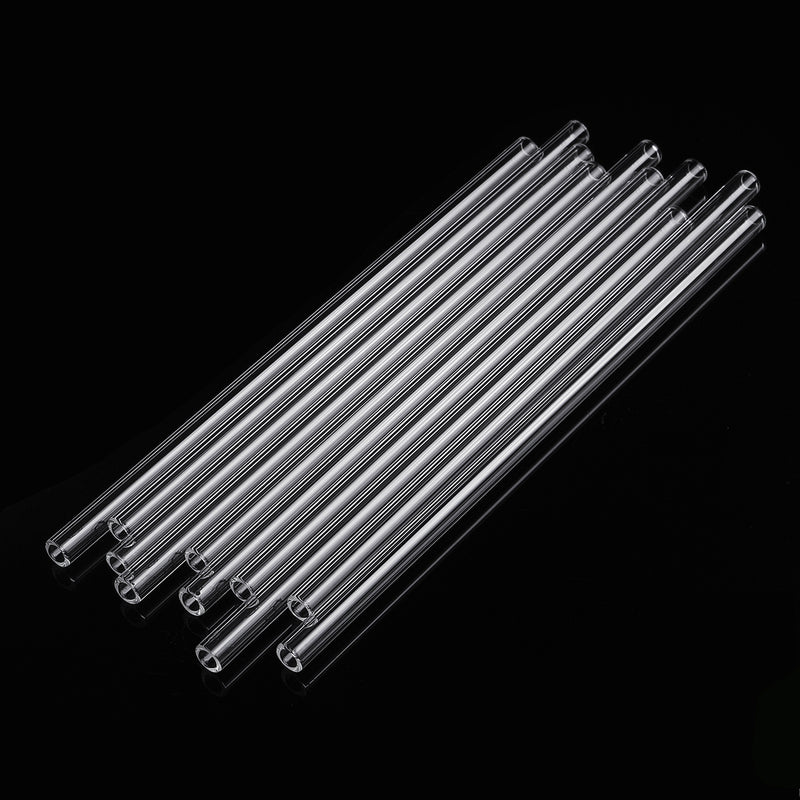 10Pcs 200mm OD 7mm 1.5mm Thick Wall Borosilicate Glass Blowing Tube