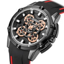 RUIMAS 547 Sport Men Watch 3D Multi-layered Surface Waterproof Luminous Display Quartz Watch
