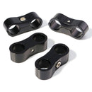 4pcs 13MM AN -6 SS Braided Tubing Clip Hose Clamp Fitting Adapter
