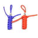 IPRee EDC Mini Paracord Skull Key Ring 7 Core Woven Braided Rope Keychain Kit