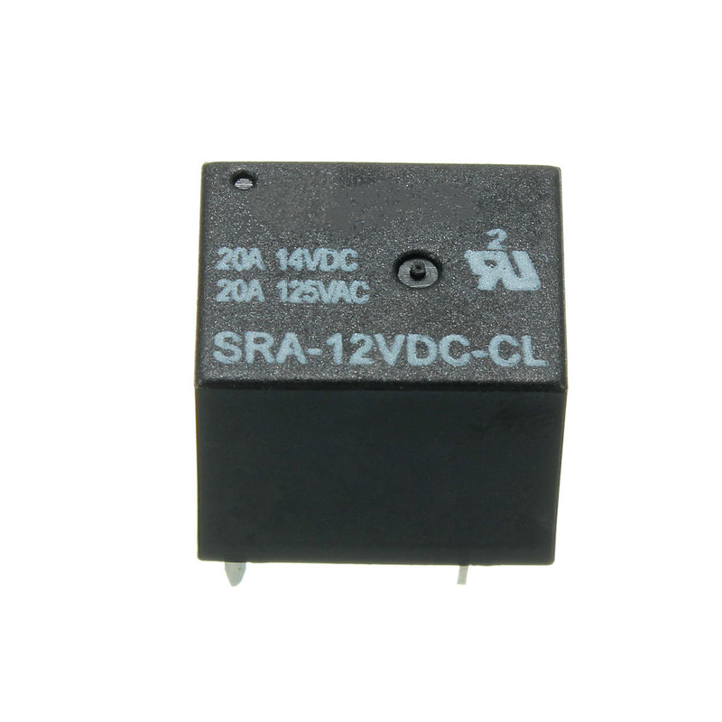 50pcs 5 Pin Relay 12V DC 20A Coil Power Relay SRA-12VDC-CL