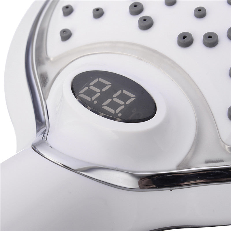 3 Color LED Hand Shower Handheld Shower Head Led Shower Spray With Temperature Digital Display