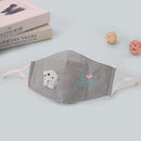 Ear-Hanging Washable Pure Cotton Children's Masks for Outdoor Tourism Students Dust-Proof, Fog-Proof and Haze-Replaceable Carbon Shets Face Mask