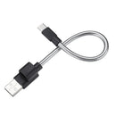 Metal USB Cable USB to Type C Tablet Cable 25CM