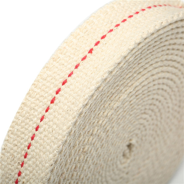 7/8 Inch Flat Cotton Wick 15 Foot Length Wick For Oil Lamps and Lanterns 4.5M