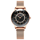 CURREN 9066 Rhinestone Fashionable Women Wrist Watch Luminous Display Quartz Watch