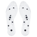 Silicone Shoe Pad Massage Insole Health Anti-Fatigue 8 Magnets Therapy Acupressure Magnetic Massage Foot Therapy Reflexology Pain Relief