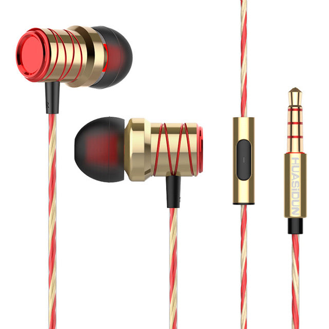 Bakeey P20 Metal Super Bass Music Earphone Gaming In-ear Headphones with Mic