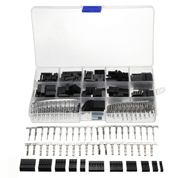 Excellway TC10 620pcs Wire Jumper Pin Header Connector Housing Kit For Dupont and Crimp Pins