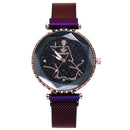 Luxury Simple Starry Sky Quartz Watch Crystal Lady Dress Fashion Women Watch