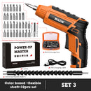 HILDA 4.2V Cordless Electric Screwdriver Lithium Battery Screwdriver with Twistable Handle