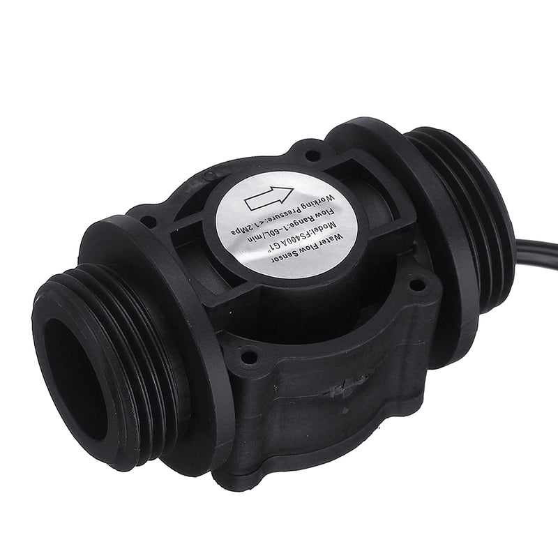 Water Flow Sensor Fuel Flow Meter Water Meter Sensor Flowmeter Water Sensor Counter Indicator FS400A G1 DN25 1-60l/min 1.2MPA