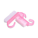6Pcs Plastic Nail Dust Clean Cleaning Brush Pedicure Round Head Cleaning Brush Nail Accesories Tool