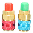 A/C R134A R12 Quick Connector Adapter Coupler Auto Manifold Gauge Low/High HVAC