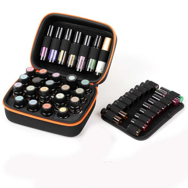 19 Bottles Aroma Essential Oil Storage Box Case Container Desktop Organizer Bag