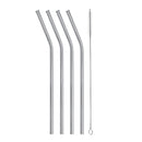 Reusable Straw Stainless Steel Straws Reusable Metal Drinking Straws with Cleaning Brushes Pouch
