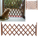 Folding Wood Baby Gate Fence Safety Protection Pet Dog Barrier Standing Door