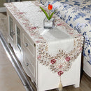 Four Size Pastoral Table Runner Flower Tablecloth Wedding Party Home Decorative Mat